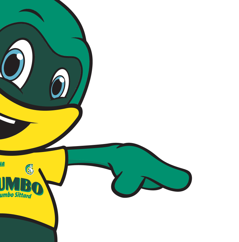 Sid wijst naar de button